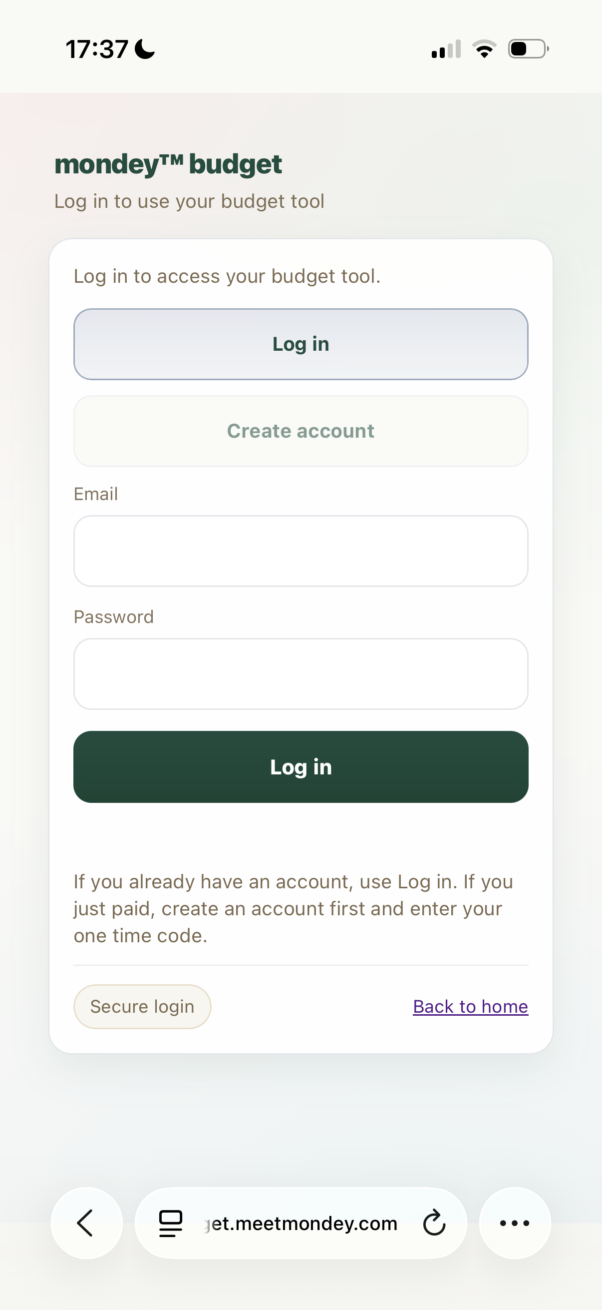 Mondey Budget mobile preview 1